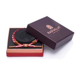 Rastaclat Flank Brown Red Braided Shoelace Wristband Urban Bracelet 12450013