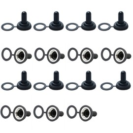 MAEXUS Toggle Switches Waterproof Switches 15pcs 12mm Toggle Switch Cover Waterproof Waterproof Toggle Switch Rubber Cap Protect Remote Control Toys and Electronics, Waterproof Toggle Switch Perfect
