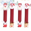 4pcs Refrigerator Handle Cover Washable Snowman Fridge Handle Cover Refrigerator