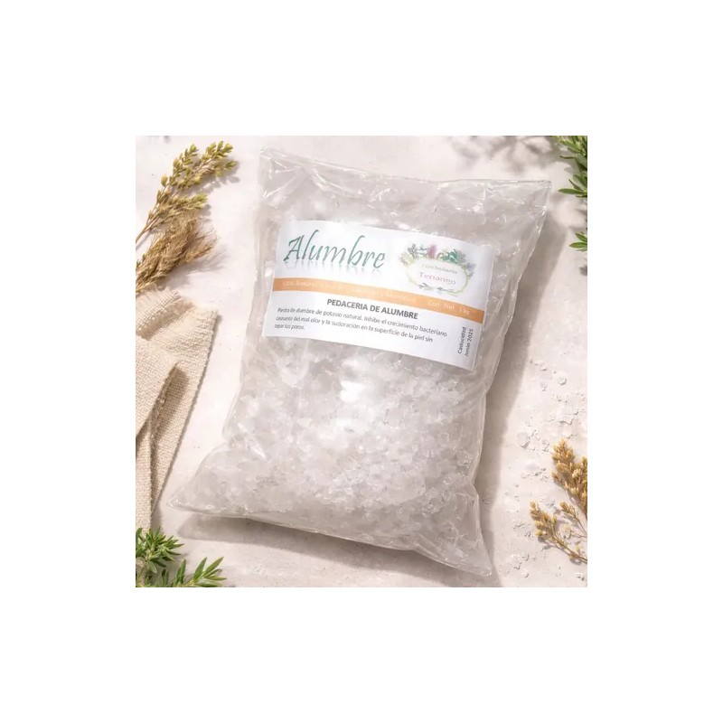 Piedra Alumbre Potasio Natural 1 Kg Oferta Productos Tenango