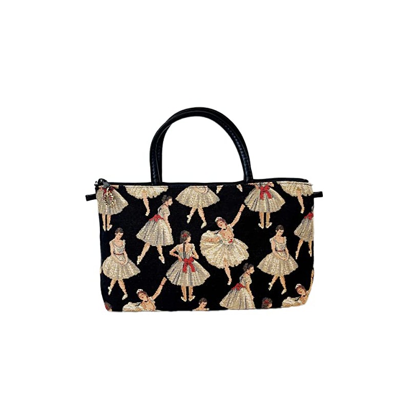 Belle Blanche Pouch Bag, Ballerina, Goblin, Made in Japan (Black)