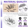 Swpeet 128Pcs 16 Sizes Stainless Steel Extension and Compression Springs