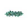 Faship Gorgeous Green Rhinestone Crystal Floral Hair Barrette Clip
