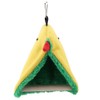 GOTOTOP Bird Hammock Bird Parrot Triangle Plush Hammock Cage Happy