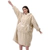 KAWAHOME 3D Pattern Wearable Blanket Hoodie Oversized Warm for Women
