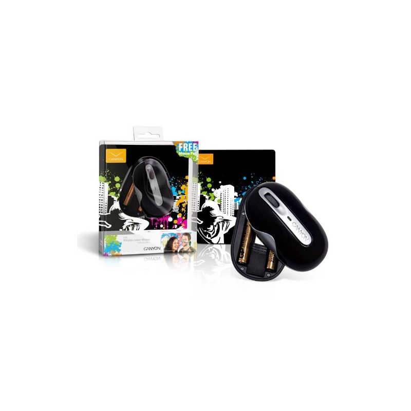 Canyon Wireless Laser Mouse Silver