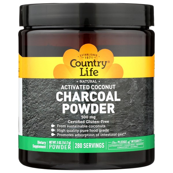 Country Life Country Life Activated Coconut Charcoal Powder 500mg –