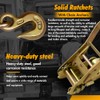 Car Tie Down Straps (4 Pack) for Trailers With Heavy