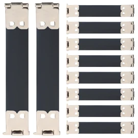 SHINEOFI 20pcs Flexible Frame Kiss Buckle DIY Bag Flex Frame Metal Internal Flex Frame Purse Flex Frames Silver Handbag Metal Wallet Coin Purse Bag Spring Clip Shrapnel Clip Iron Hardware