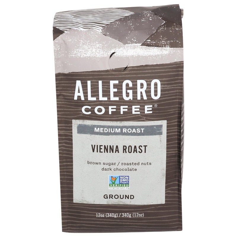 Allegro Coffee Vienna Roast Ground Coffee, 12 oz