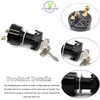 Panglong Starter Switch,Club Car DS Electric Golf Cart 1996-Up Ignition