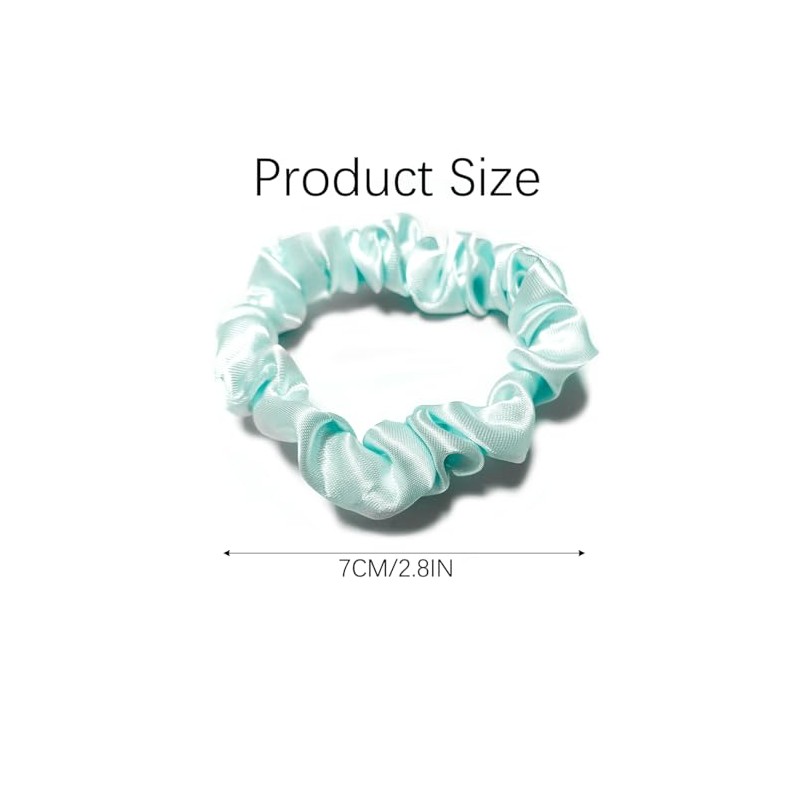 20pcs Ligas Elásticas Para Cabello Scrunchies De Satén,Gomas pelo A