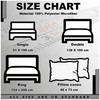 VELVETIO Easy Care Plain Black Fitted Sheet, Soft Breathable 100%