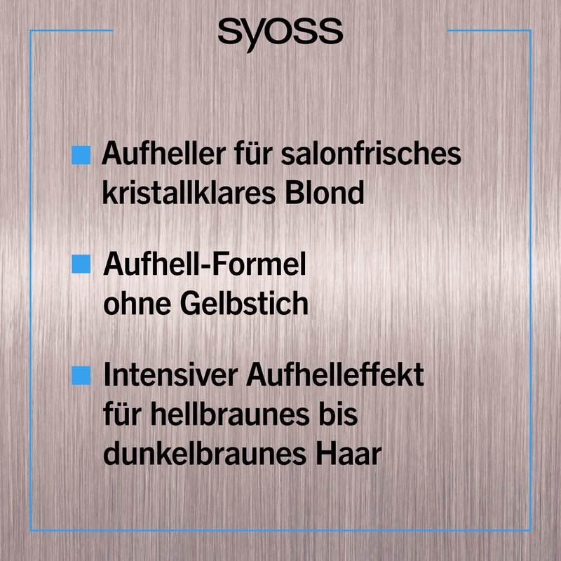 Syoss Colour Colouration, 10_55 Platinum Blonde Lightening Level 3 (3