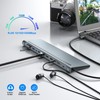 USB C Docking Station Dual Monitor, 12 in 1 Laptop