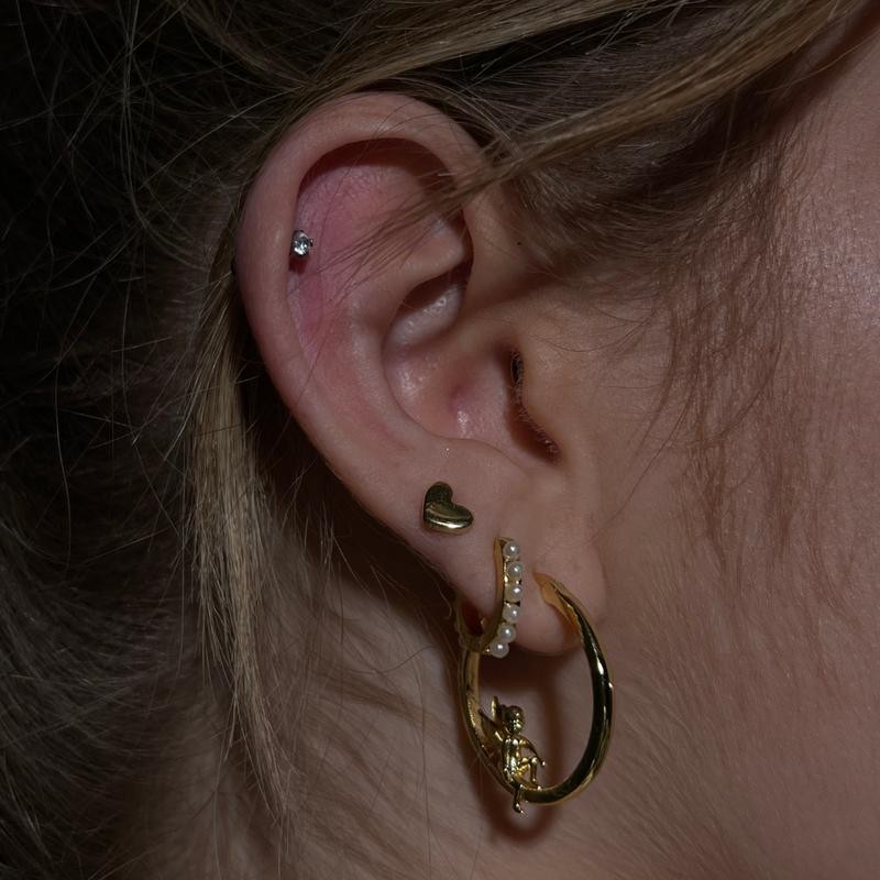 Guardian Angel Earrings - Color: Gold