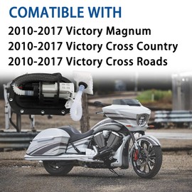 JEEFHO Fuel Pump Fit for Victory Magnum 2015-2017, Cross Country 2010-2017, Judge 2013-2015, Boardwalk 2013-2015, Replaces 2521020, 2521171, Electric, Gasoline, Motorcycle, Fuel Pump
