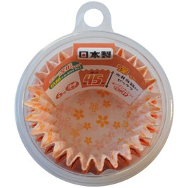 Hiroka Sangyo Antibacterial Small Flower Side Dishes Cup, Extra Deep Type 6, 34 Pieces, Approximately 1.8 inches (45 mm), Antibacterial, Oven Safe, Made in Japan
