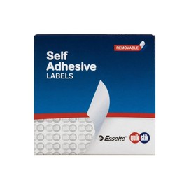 QUIKSTIK Label Dispenser Rectangle 24X49Mm White 325 Labels 80155RR