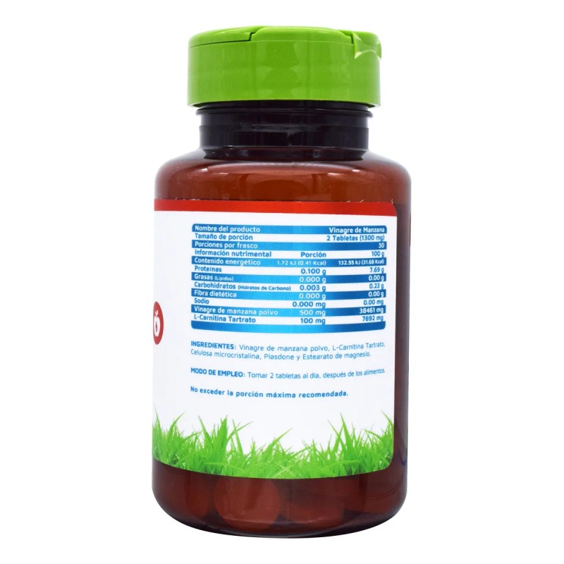 Vinagre De Manzana 60 Tabletas Vidanat Sabor Sin sabor