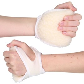Solace Bracing Super Soft Sheepskin Palm Protector - British Made & NHS Supplied Sweat Absorbent Palm Grip - Ideal for the Elderly, MS, Strokes, Hand Contractures & More - Right Hand - Regular