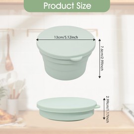 4PCS Pizza Dough Proofing Box - Stackable Silicone Pizza Storage Containers with Lids, Small Bread Baking Supplies, Reusable Camping Bowl, Pizza Making Accessories for Kitchen
