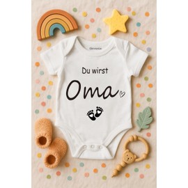 Glimnerize Pregnancy Proclamation Baby Proclamation Baby Bodysuit Offspring Announcement Gift Gender Reveal Newborn You Will Be Grandma and Grandpa, A3-Grandma