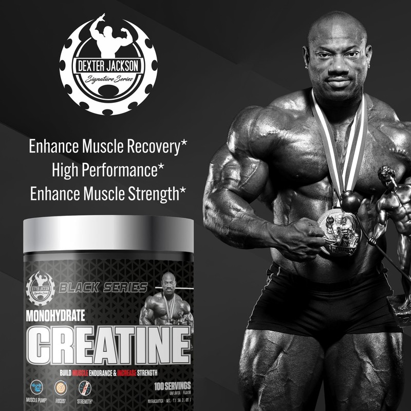 DEXTER JACKSON Black Series Monohydrate Creatine | 300g | 100