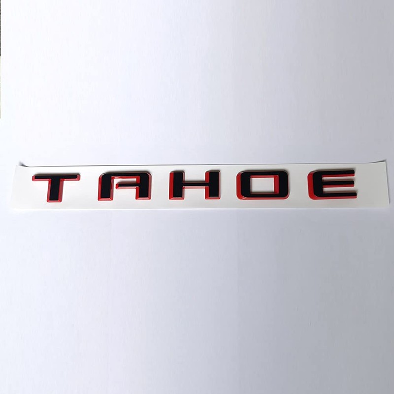 Set 4pack OEM Three Tahoe Plus RST Tailgate Emblems 3D