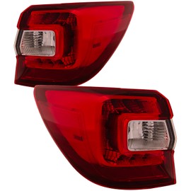 HEADLIGHTSDEPOT Tail Lights Body Mounted CAPA Certified Pair Compatible with Subaru Outback 2015-2019 Wagon