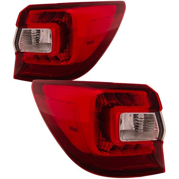 HEADLIGHTSDEPOT Tail Lights Body Mounted CAPA Certified Pair Compatible with
