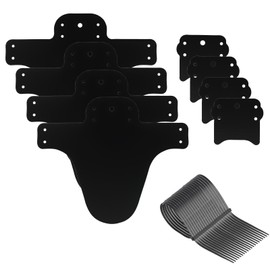 Set of 2 Bicycle Mudguards for MTB, Compatible with Wheels from 24 inches, 26 inches, 27.5 inches, 29 inches, Made of Carbon Fibre, Ultra Light and Flexible, with Sturdy Mounting System