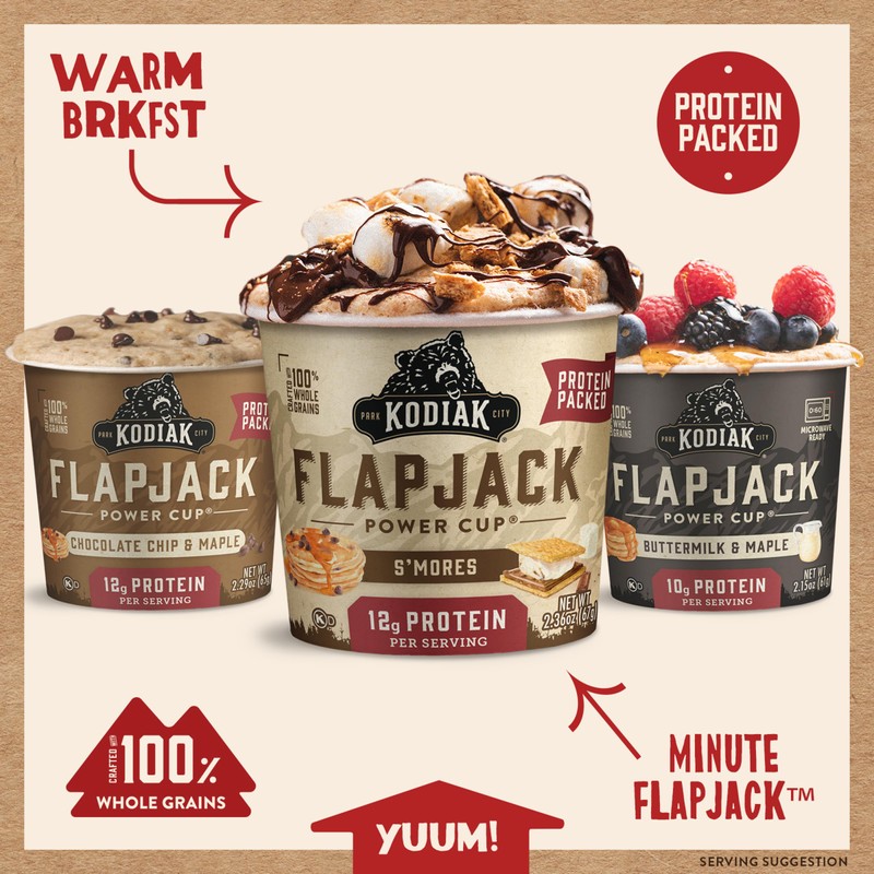 Kodiak Cakes Protein Pancake On The Go Flapjack Cups Mix;