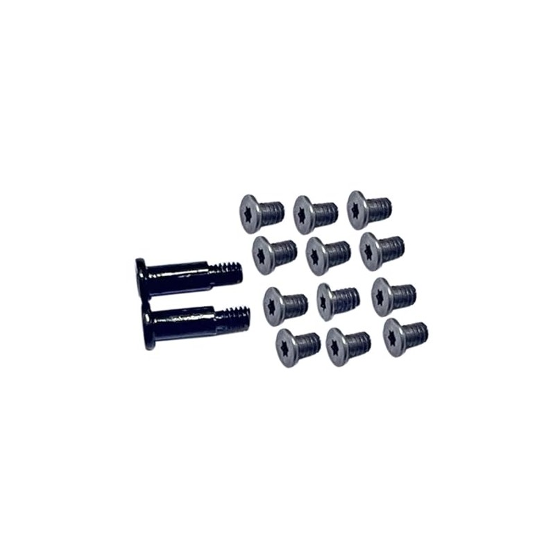 ZAHARA Black 12PCS Bottom Cover & 2PCS Nameplate Screws Replacement