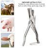 Pig Ear Tag Plier Stainless Steel Animal Ear Notcher with