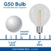 Novelty Lights Incandescent G50 Globe Replacement Bulbs - Outdoor Individual