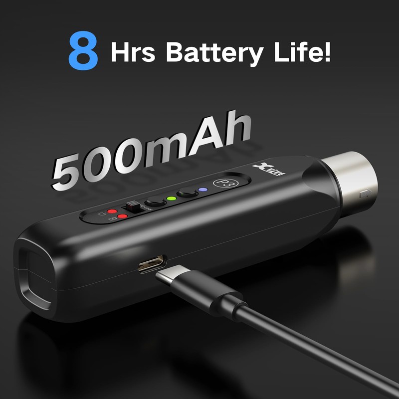 Xvive P3 XLR Bluetooth Receiver, High-Fidelity Wireless Bluetooth Adapter for