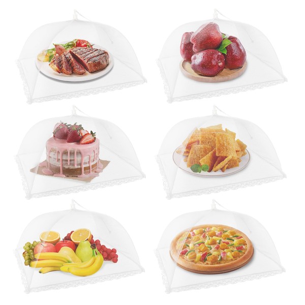NEPAK NEPAK 6 Large and Tall Food Covers, 17"x17" Food