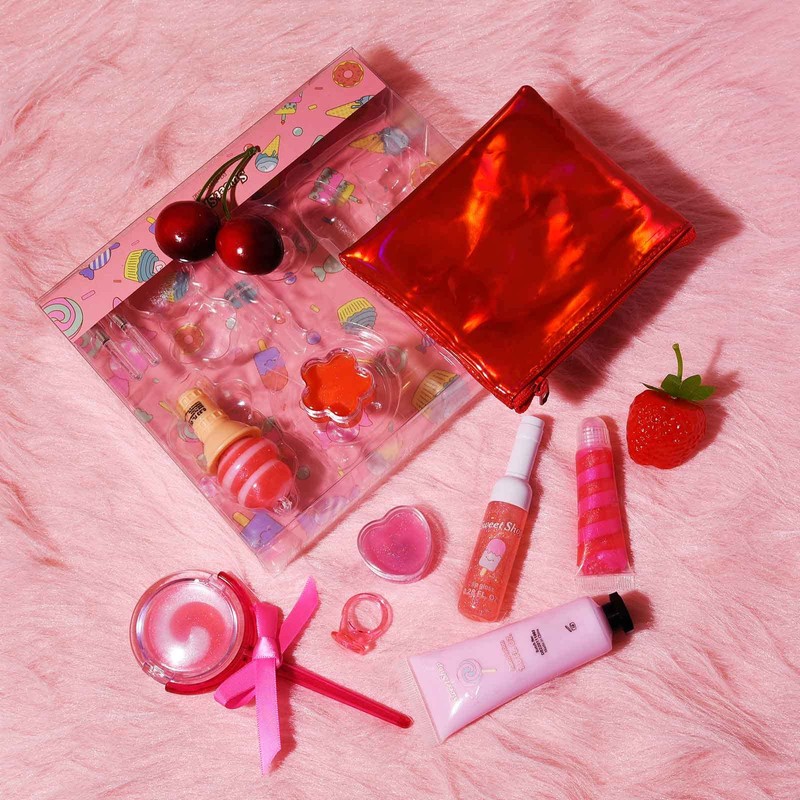 M&U MAKE YOU UP Lip Gloss Set for Girls, 11Pcs