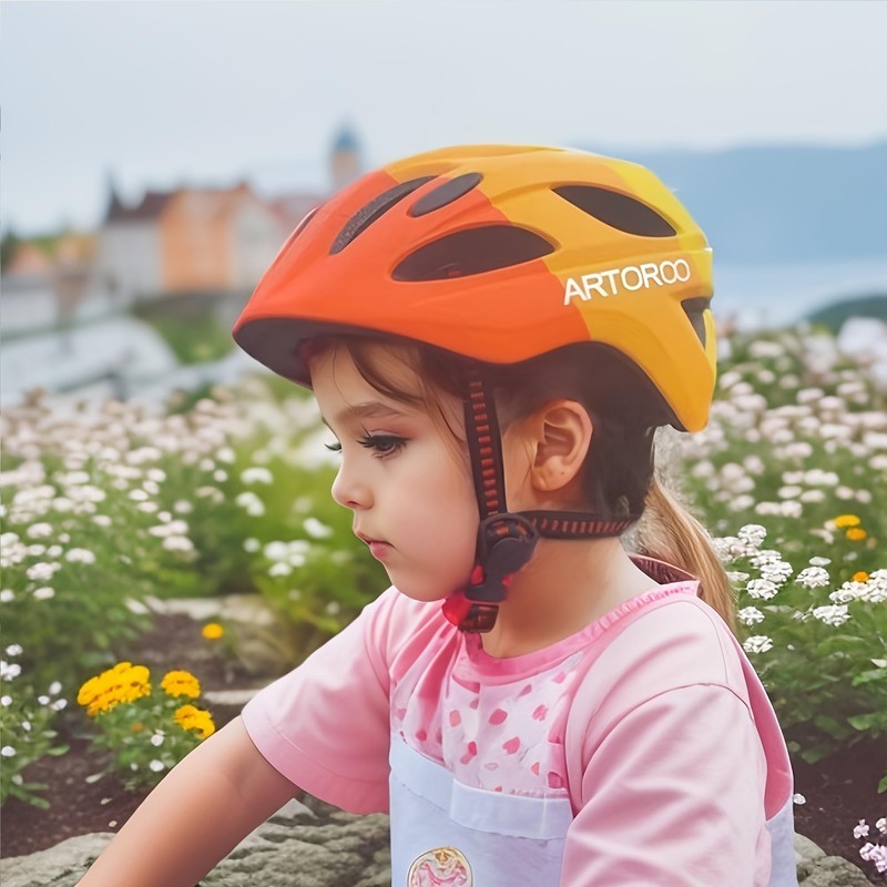 ARTOROO Kids Bike Helmets for Boys and Girls, Orange