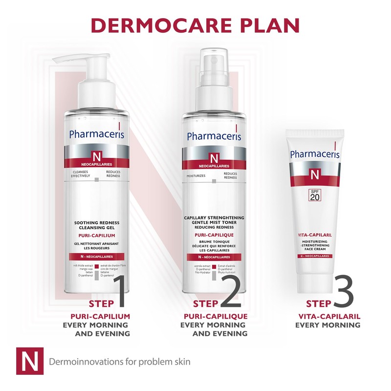 Pharmaceris N Vita-Capilaril, Moisturizing and Strengthening Face Cream SPF 20,