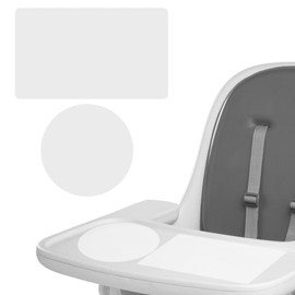 6pcs Suction Solver Stickers for Stokke Tripp Trapp Tray, Round & Rectangle Adhesive Tray Suction Sticker for High Chair Bowls Plates & Toys Fixation