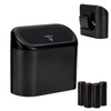 Ginsco Mini Car Trash Can with Lid, Small Car Garbage