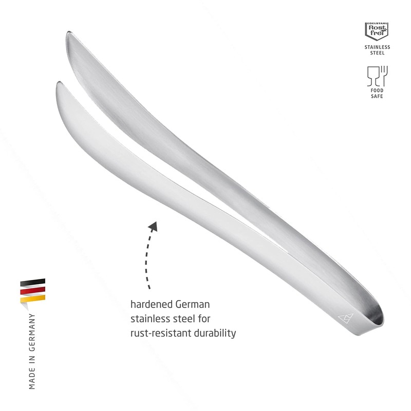 triangle Gourmet Tweezers - Stainless Steel Culinary Tongs for Serving