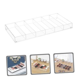 LABRIMP 6grids Sunglasses Display Case Multi-purpose Organizer for Eyewear Jewelry and Accessories Sturdy Tray for Home Store Use