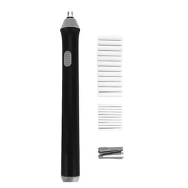 VOANZO Electric Eraser Automatic Portable Rubber with 22 Eraser Refills for Drawings Sketches Painting（Black）