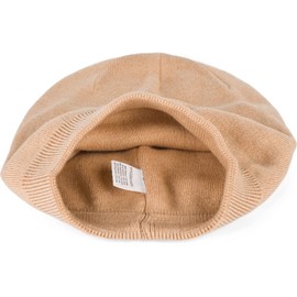 styleBREAKER Unisex Fine Knit Beanie Hat Plain with Ribbed Cuffs, Double Layer Winter Knitted Hat Warm 04024195, camel