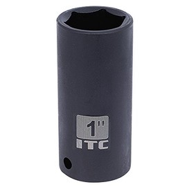 ITC 1/2-Inch Drive, 10mm, Deep, 6 Point, Metric Impact Socket, 26360