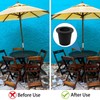 GHAMYEE 2 Piece Patio Table Umbrella Hole Ring Patio Cone