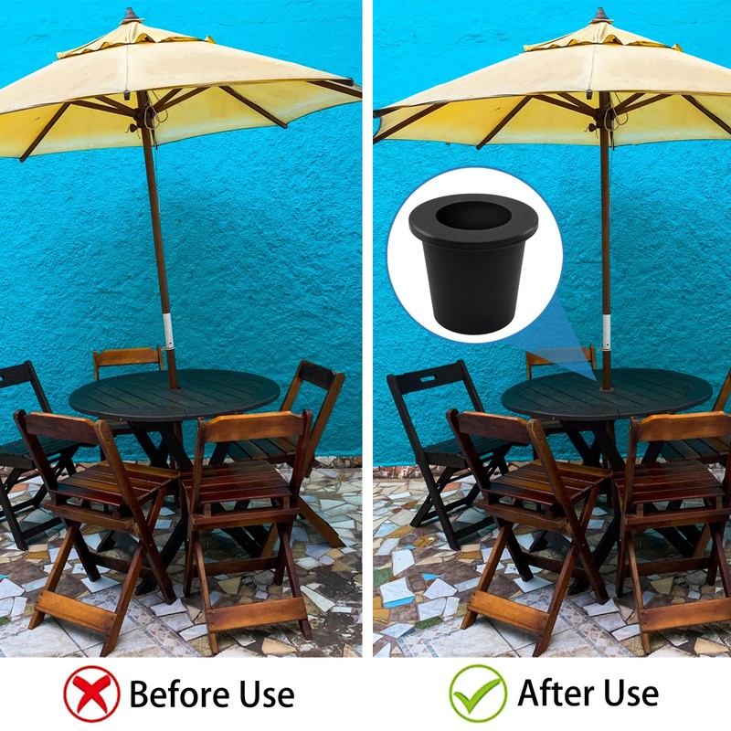 GHAMYEE 2 Piece Patio Table Umbrella Hole Ring Patio Cone
